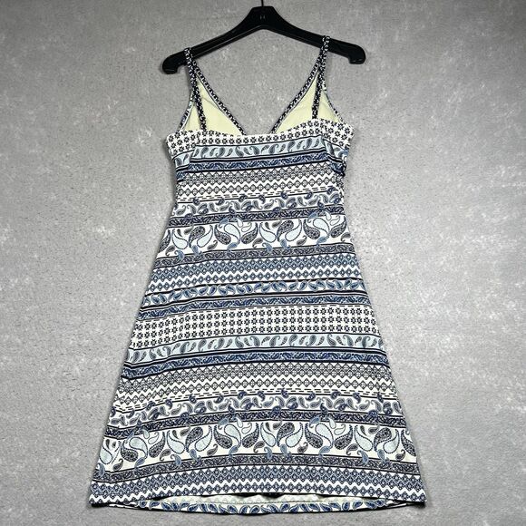 Tommy Bahama Swim Dress Size Medium Blue/White Paisley Terrace Over-the-Shoulder - Picture 8 of 12